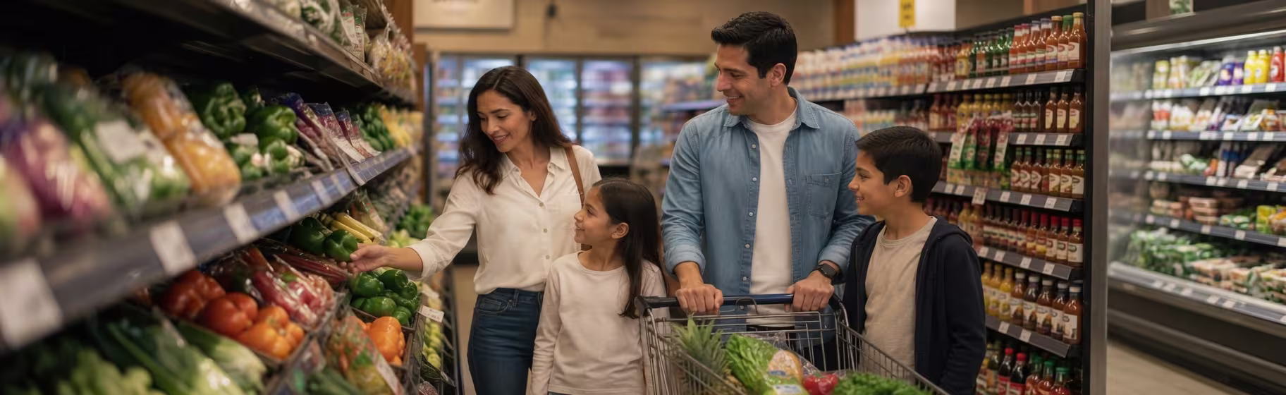 Clientes en supermercado